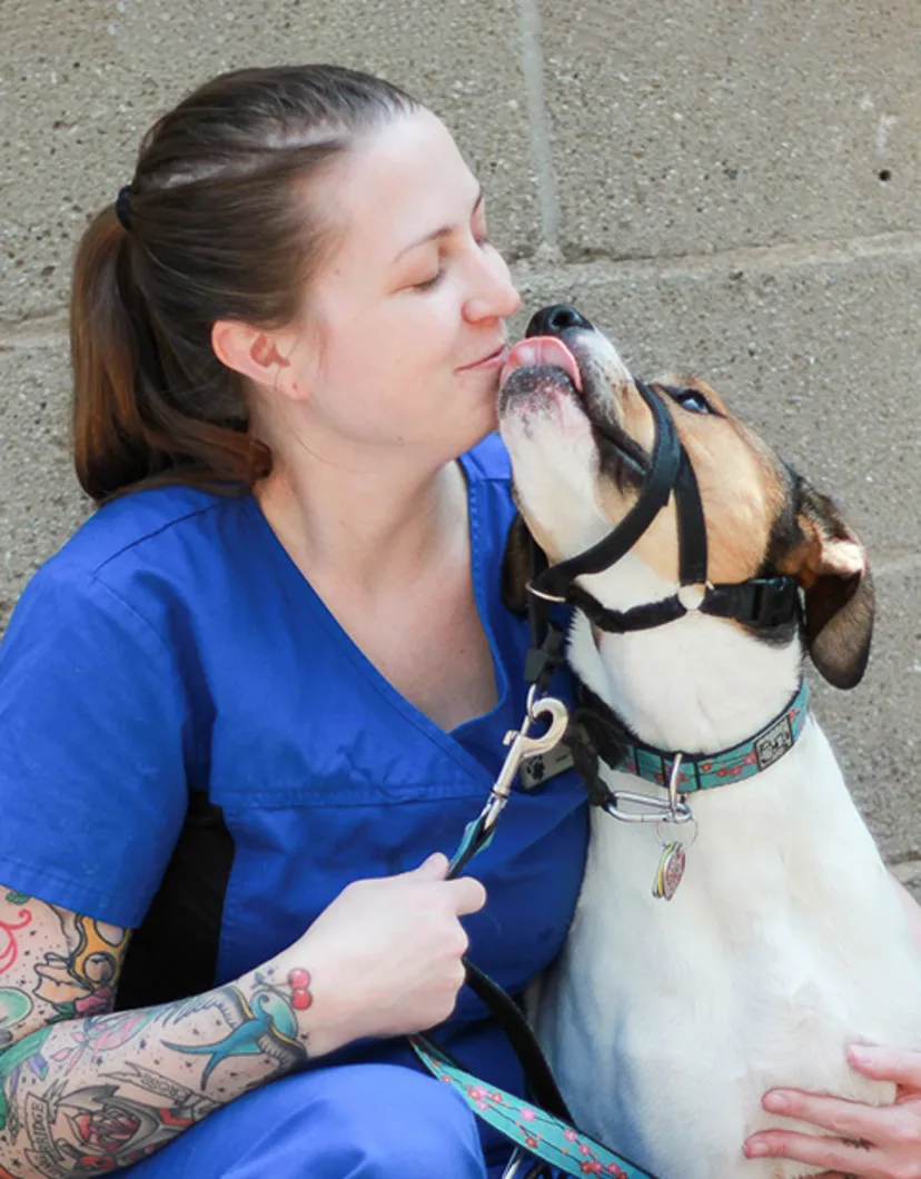 Jenna at Blue Cross Animal Hospital